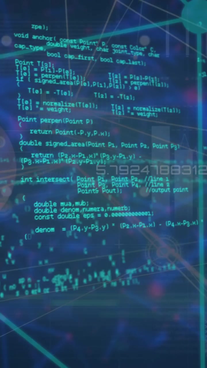 Animation of globe with network of connections and data processing
