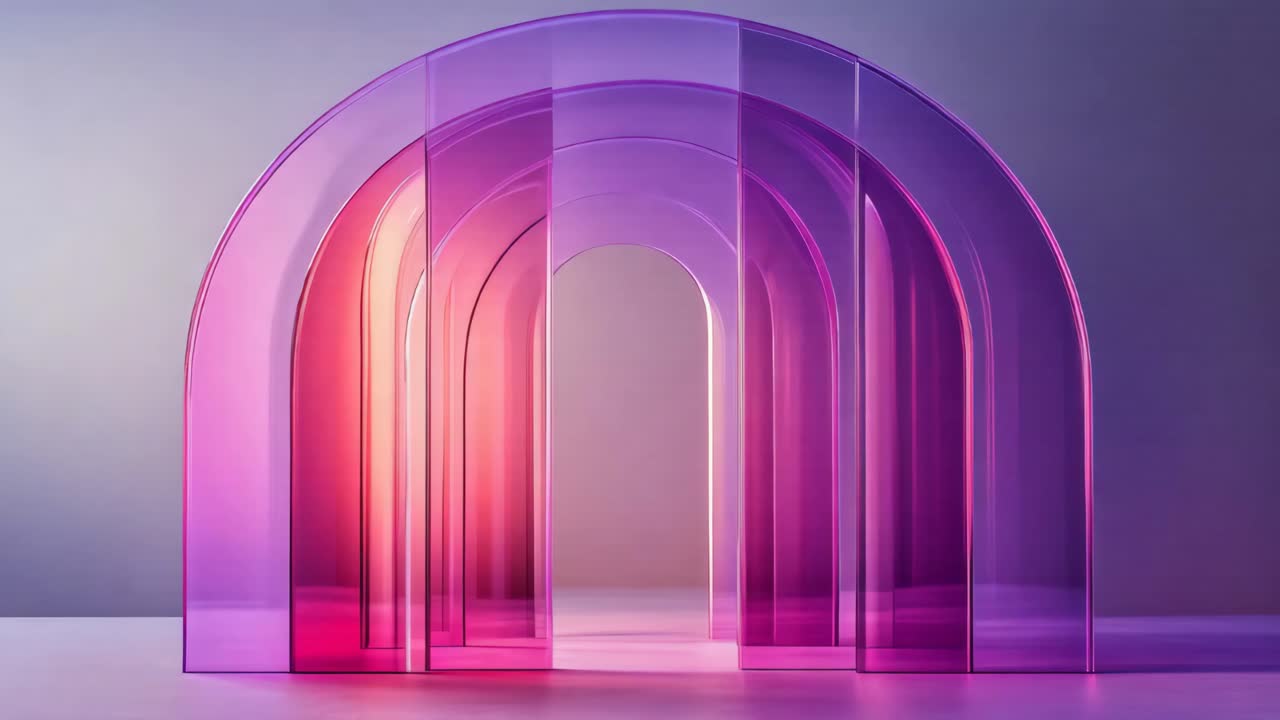 Abstract 3D Archway Display