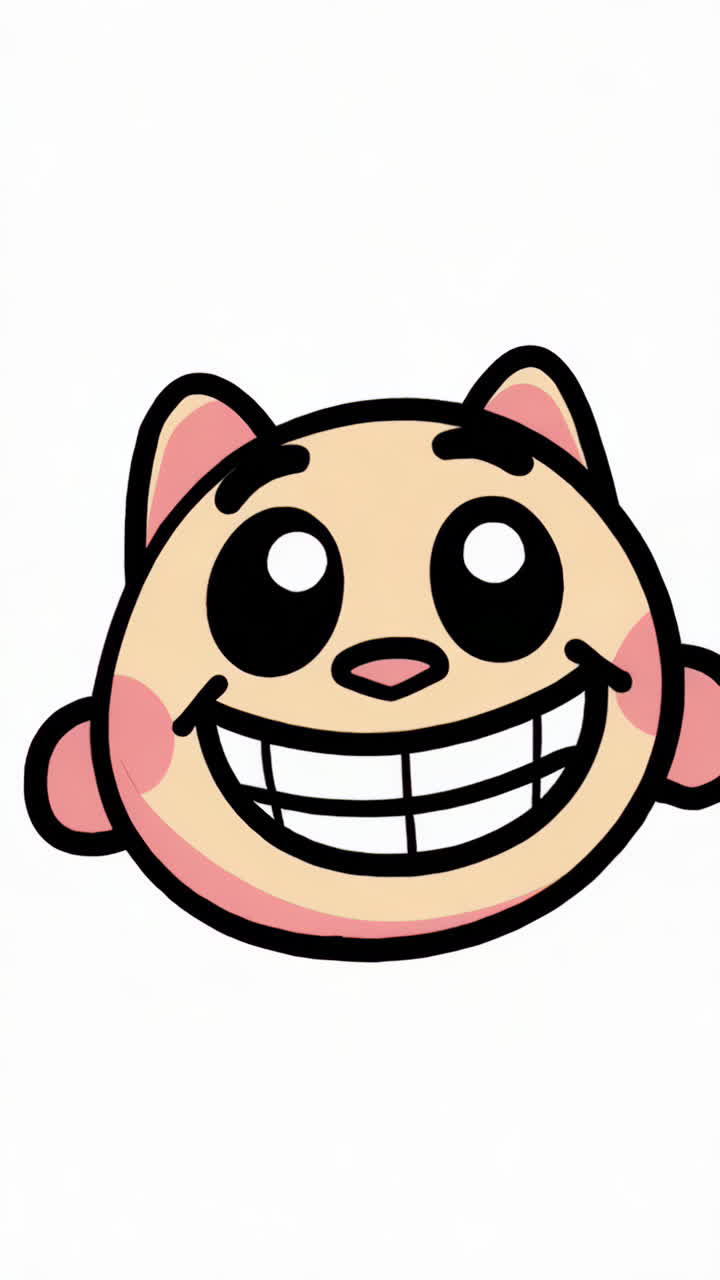 Winking Cartoon Character with Comic Book Elements