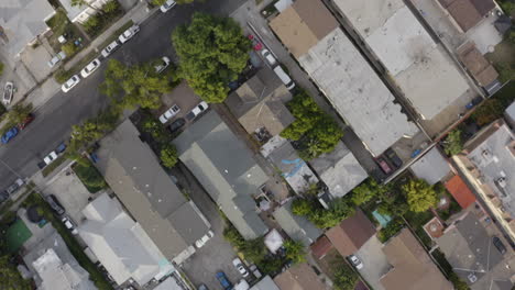 4k sobre un vecindario en el este de hollywood, california.