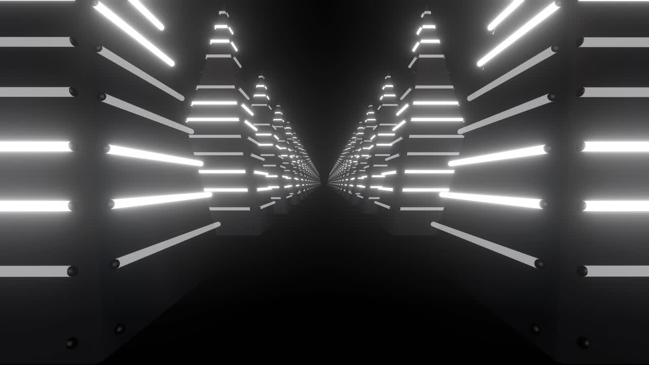 el túnel de neón futurista