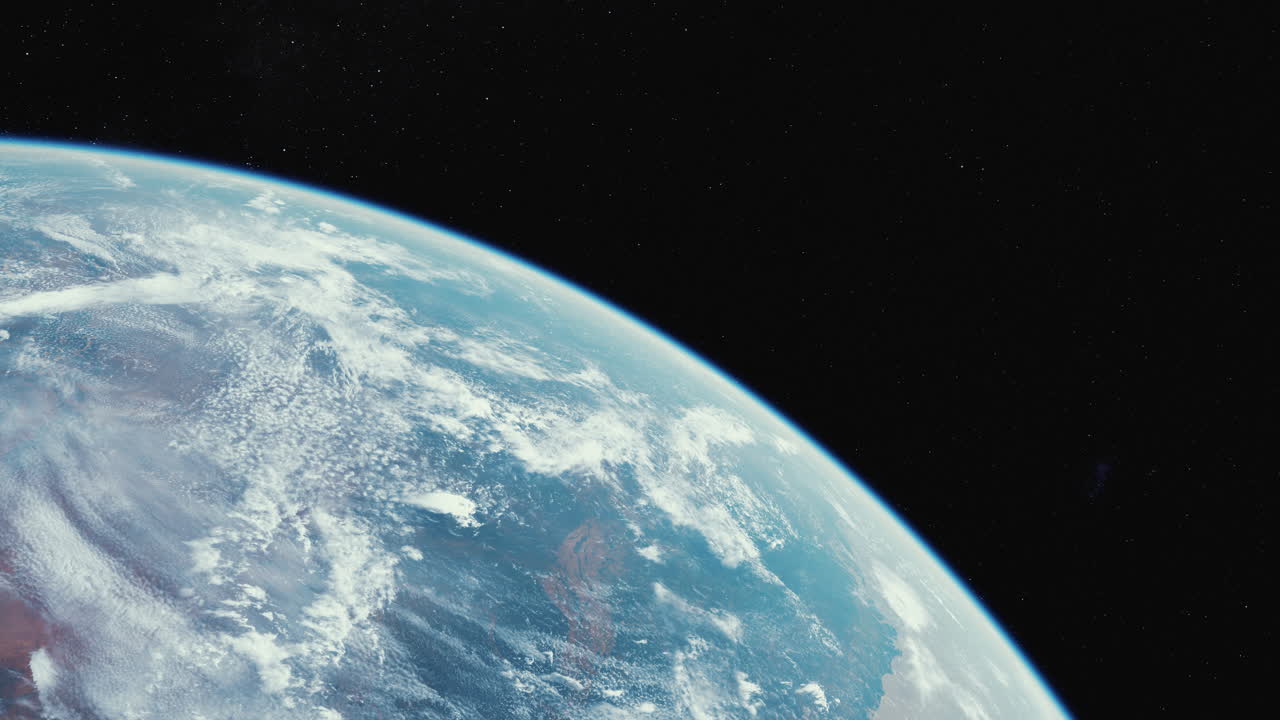 Earth viewed from space shuttle