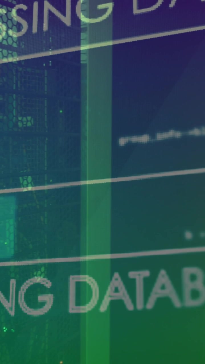 Animazione dell’elaborazione dati in una server room