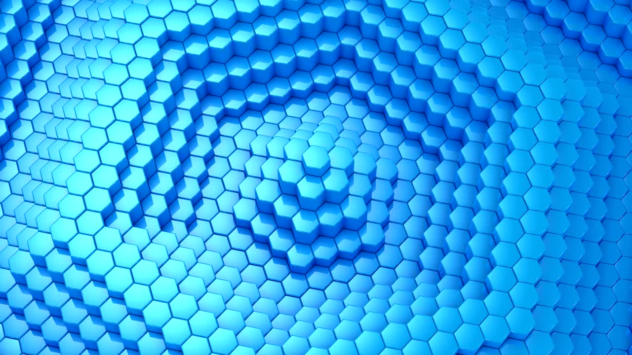Hexagons Formed A Wave