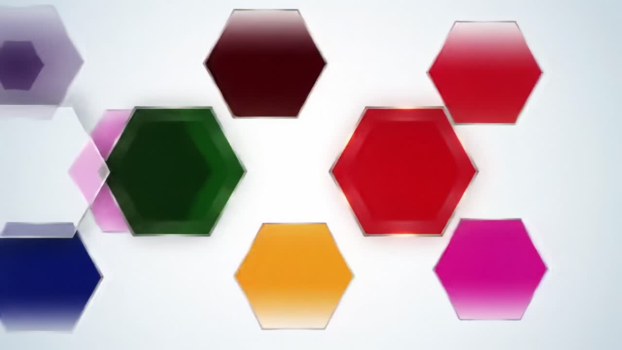 추상 육각형 배경