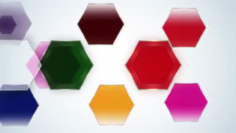 fondo hexagonal abstracto