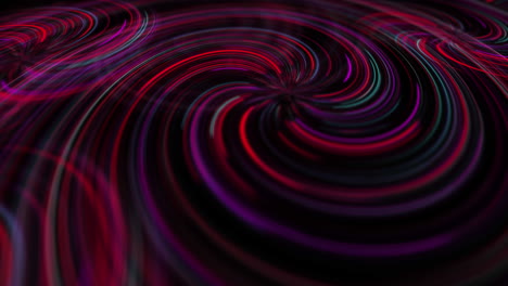 animación de rastros de luz coloridos en fondo negro