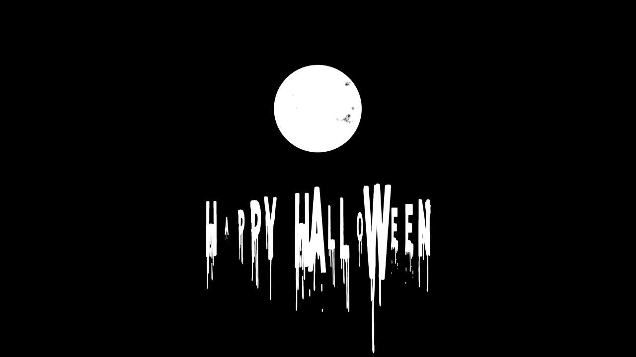 4k 행복한 할로윈 애니메이션