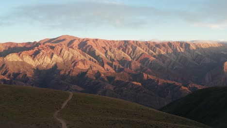 serranias el hornocal, cerro de 14 colores, argentina, scenic aerial shot