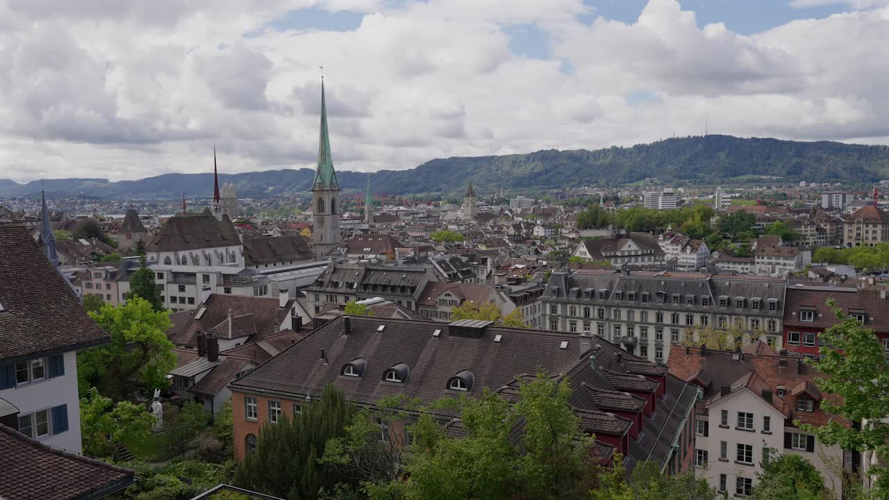 vista panorámica de zurich suiza