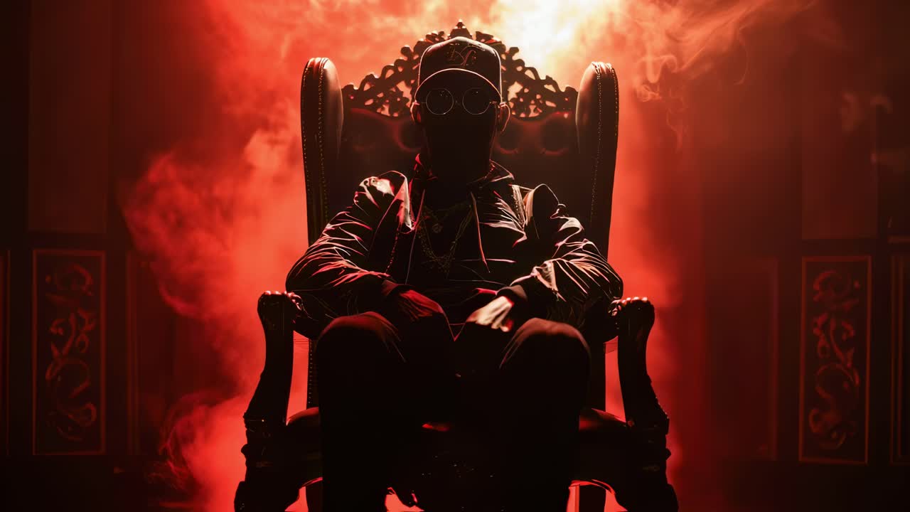 Man in Throne Room Silhouette