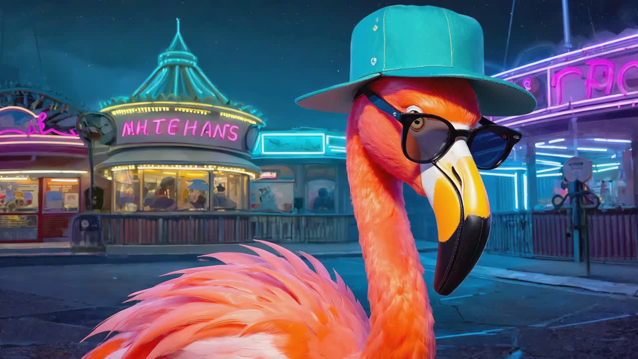 Flamingo at the Carnival