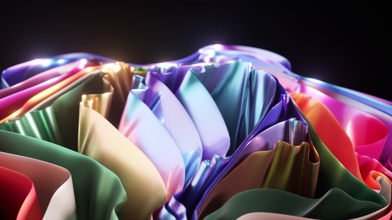 추상적인 다채로운 파동된 직물 디자인