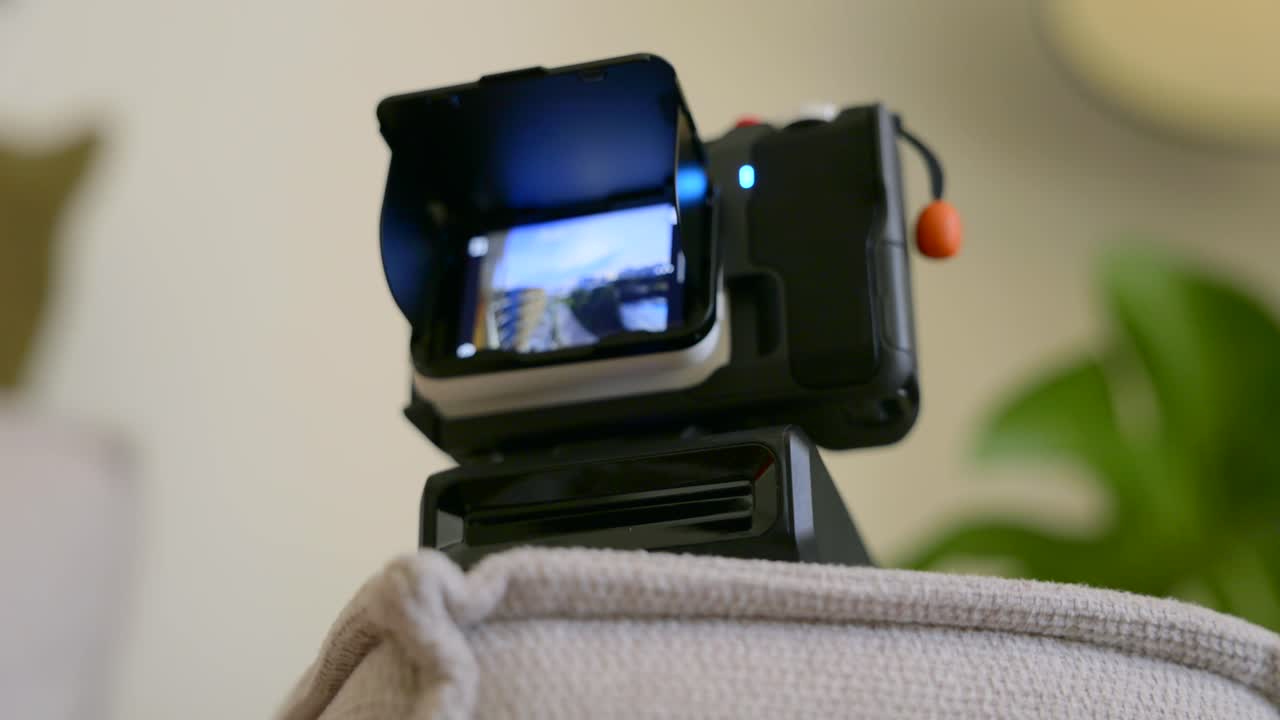 Actiecamera met een draagbare printer waarmee je direct foto's kunt afdrukken. Deze setup is perfect om onderweg herinneringen vast te leggen en ervaringen direct met vrienden te delen