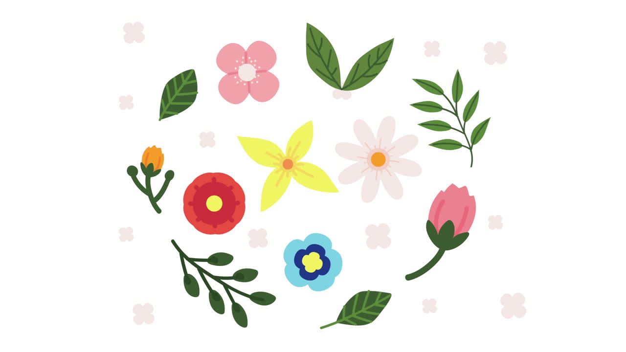 diseño floral colorido