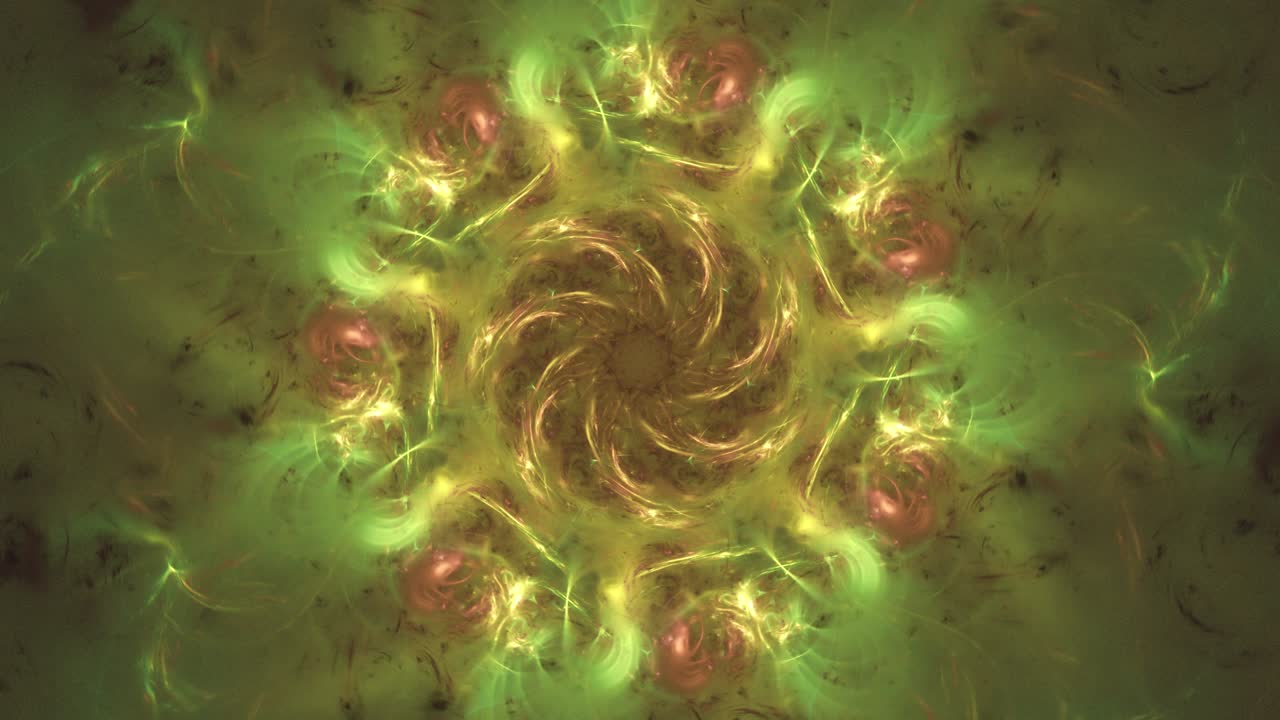 mandala fractal sagrada, meditación y orientación de la dimensión espiritual - animación 3d sin interrupciones en bucle