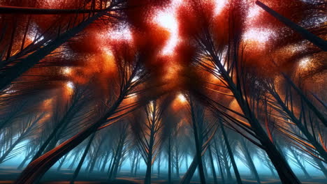 dynamic light in an enchanted forest canopy