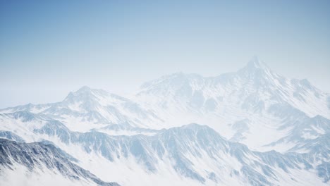 alps mountains from the air