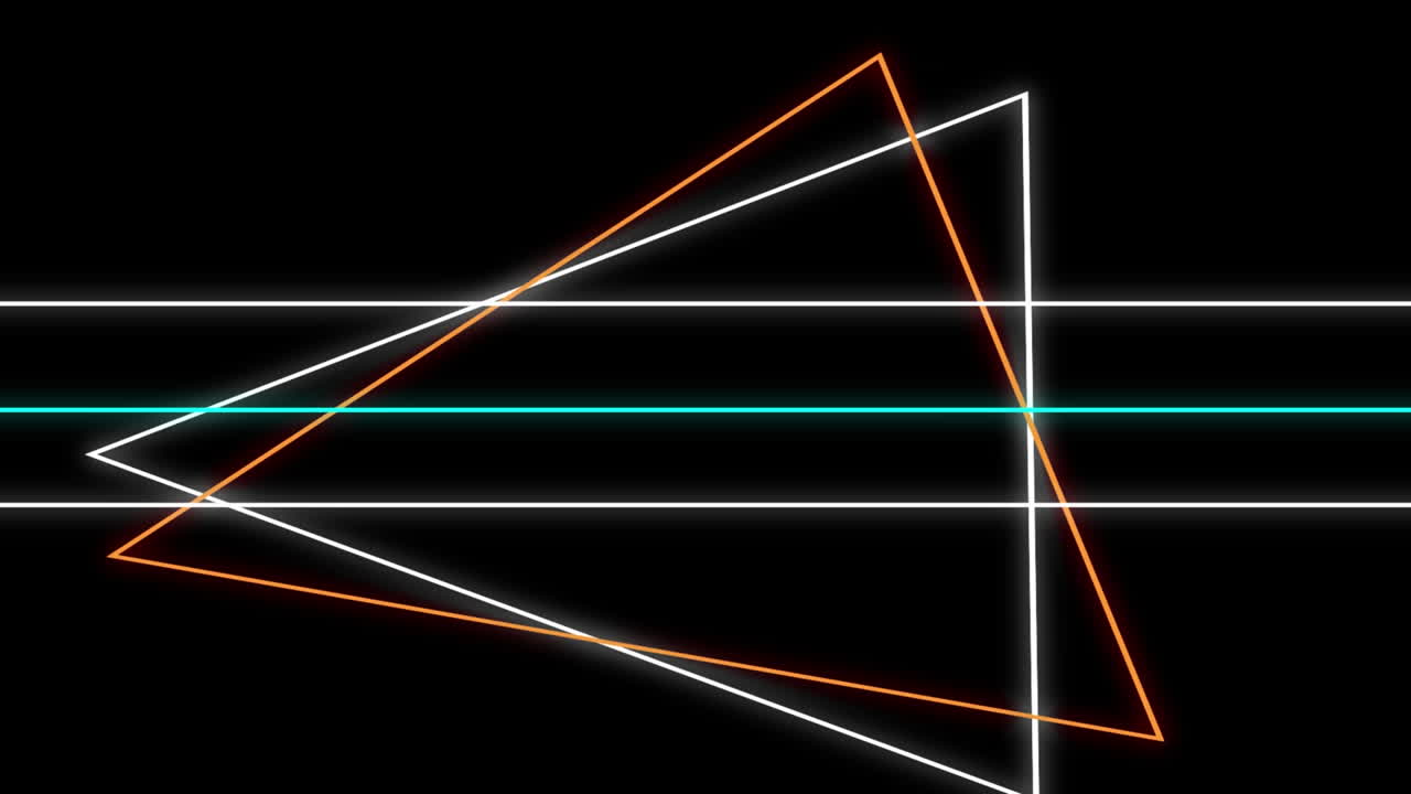 formas geométricas sobre un fondo negro