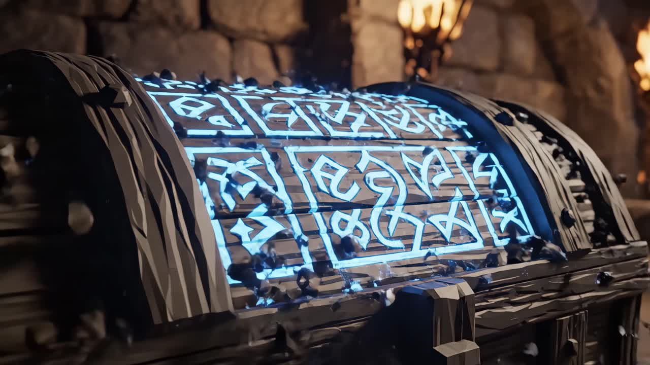 Magical Runed Treasure Chest