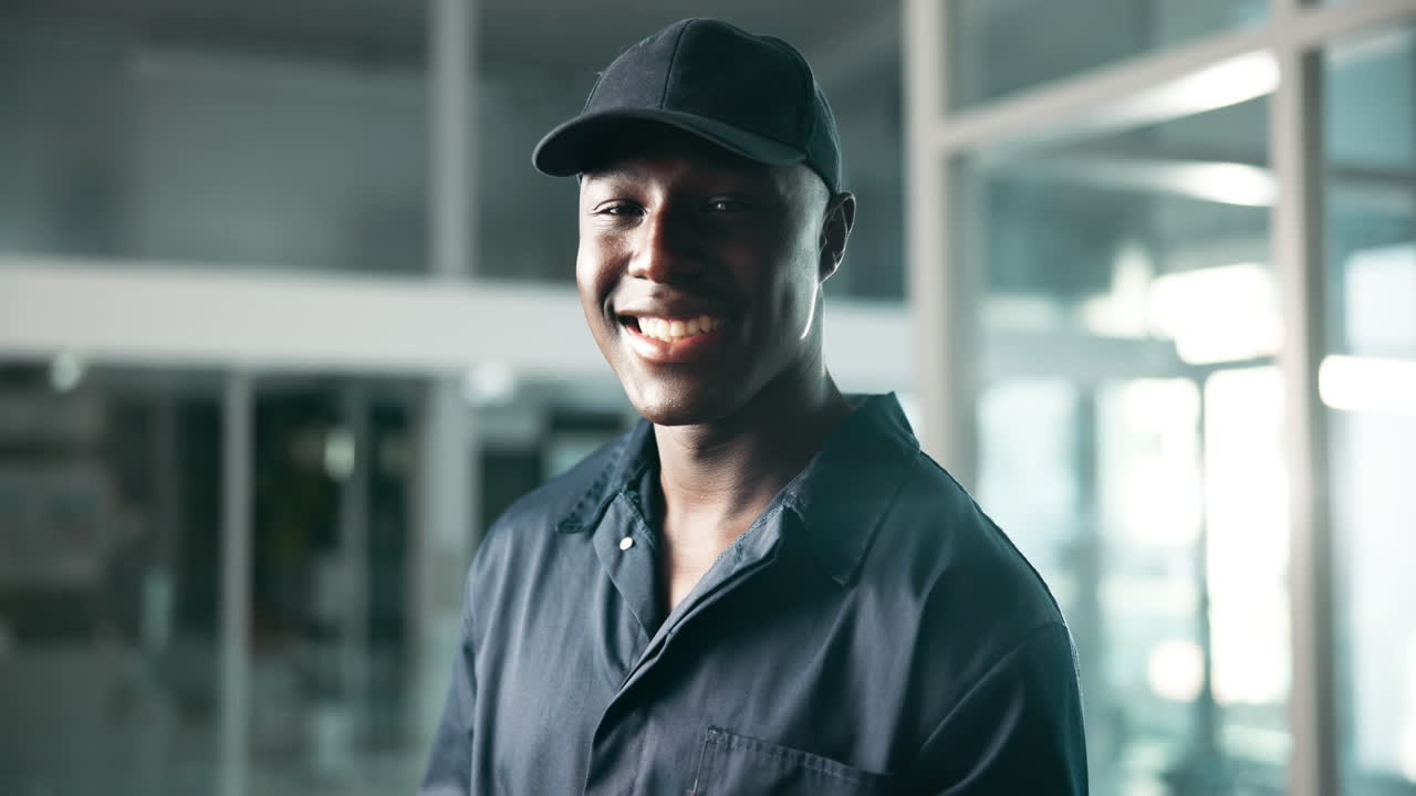 Portrait of a Smiling Man in Uniform