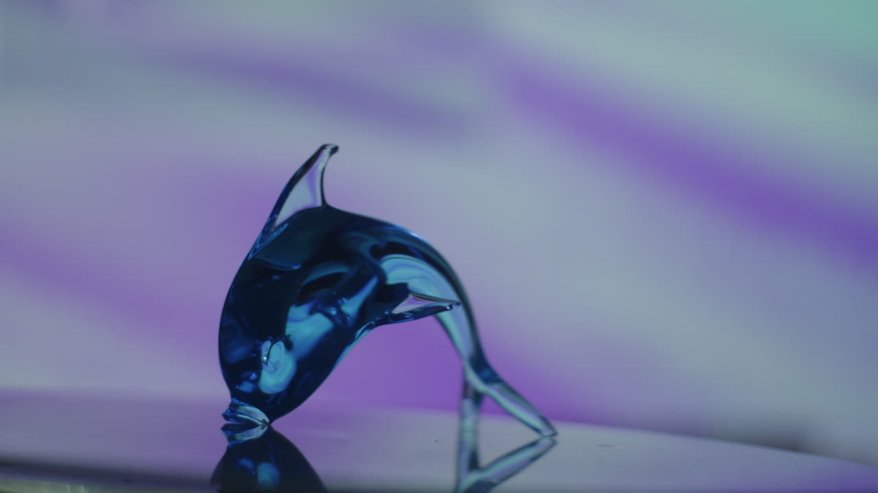 Dolphin of Crystal: Elegance in Glass
