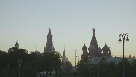 red square at dawn/dusk