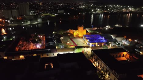 drone view of dinner of the xxviii ibero-american summit of heads of state and goverment held in the dominican republic