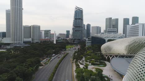 paisaje urbano de singapur vista aérea