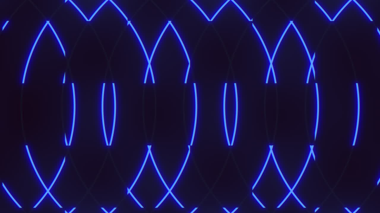 A mesmerizing blue glowing circular pattern created from interconnected lines, forming a symmetrical and intricate design suitable for web backgrounds or various creative uses