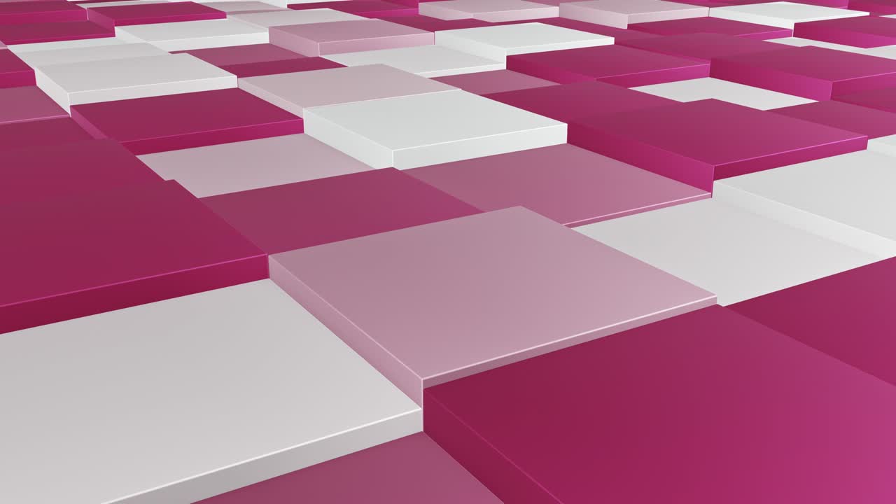 Square pattern hopping, 4k background, cg animation stock loop video,