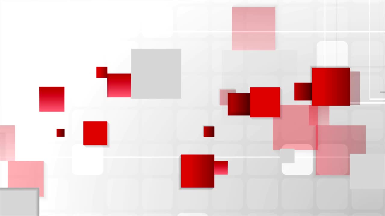 Abstract futuristic technology red grey video animation
