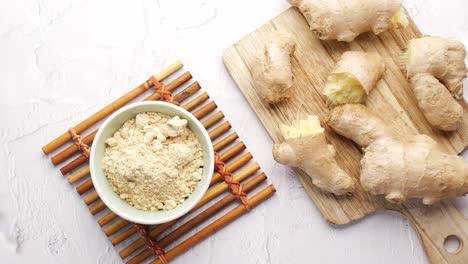 ginger root and powder