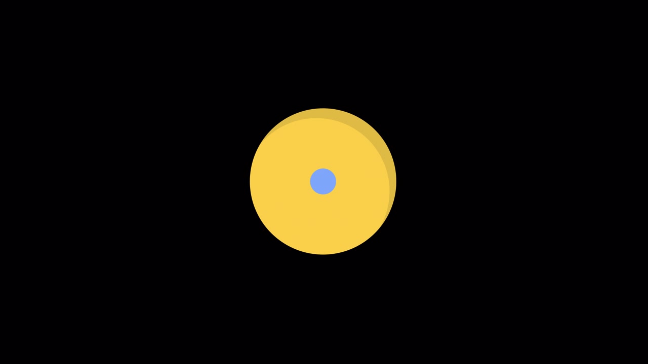 Abstract Geometric Circles Expanding and Transitioning Animation