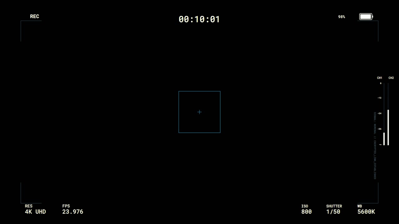 Digital Camera Viewfinder Interface Overlay