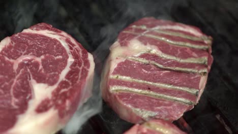 grilling rib eye steaks