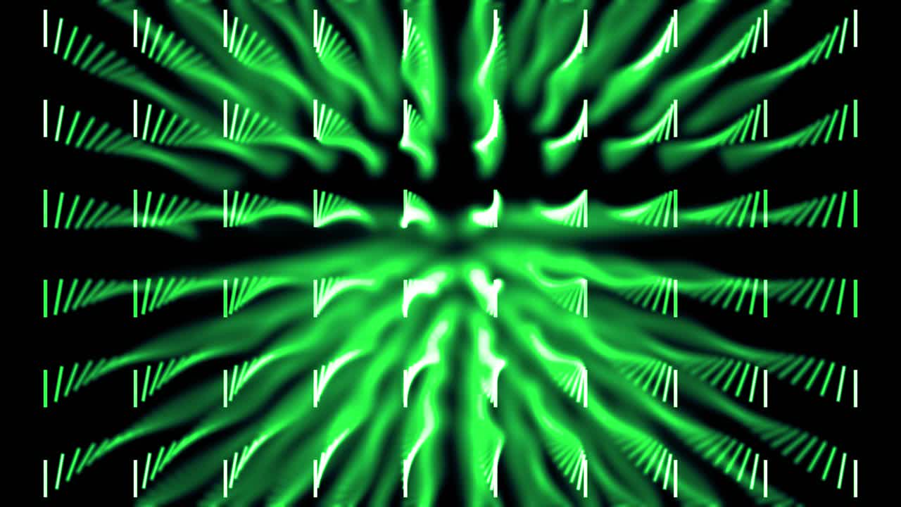 patrón radial abstracto verde y blanco