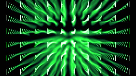 abstract green and white radial pattern