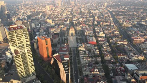 aerial view of capital city of mexico, mexico city