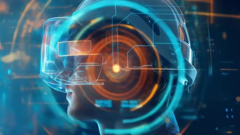 vr headset and immersive interface