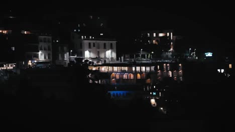 night view of sorrento coastal hotels, italy