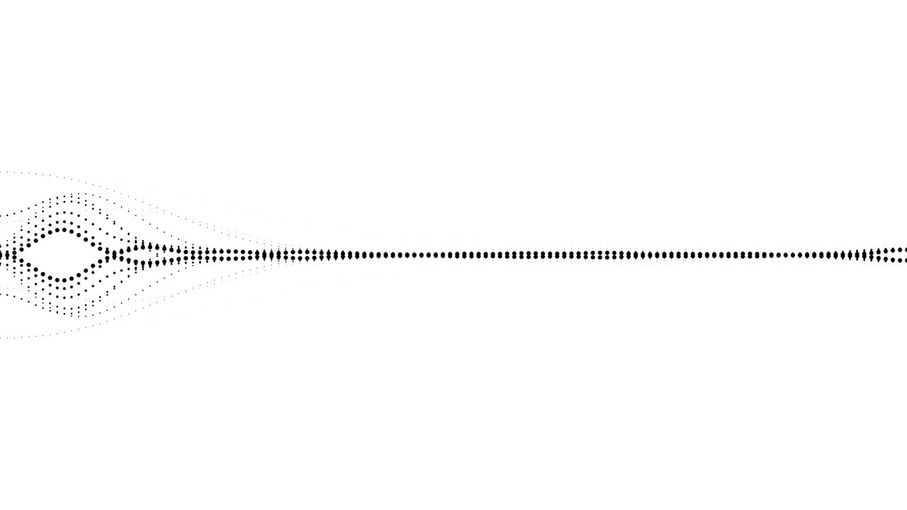 A simple black and white audio visualization effect