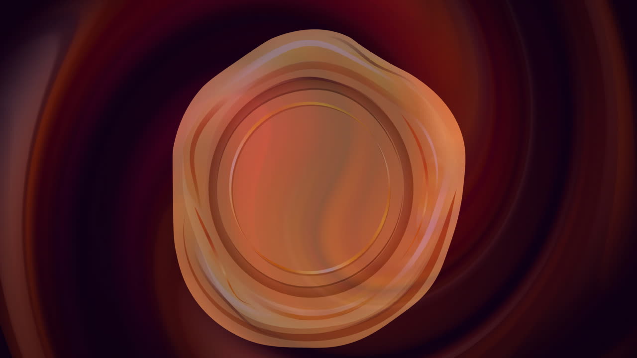 검은 바탕에 배지와 모양의 애니메이션