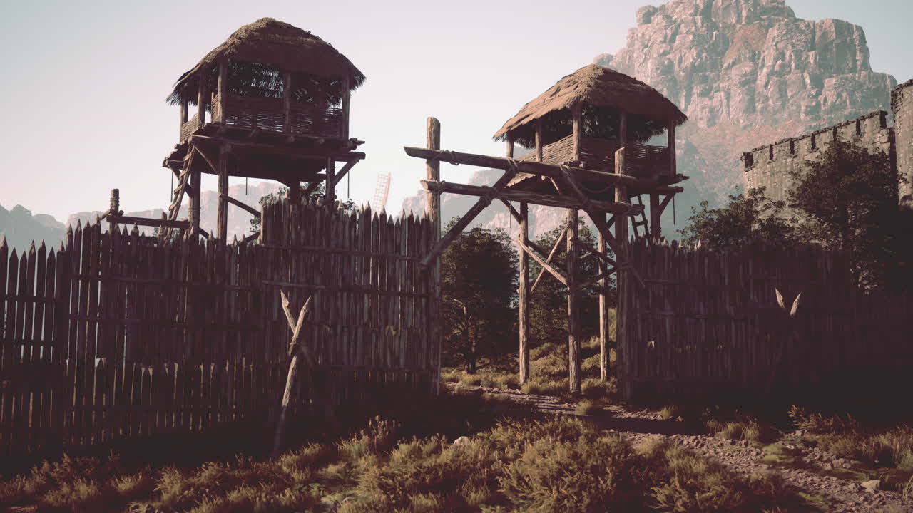 고대 목조 요새 문