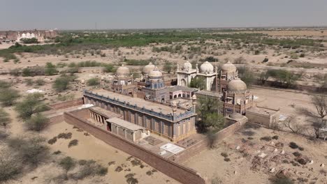 aerial view of abbasi mosque located in the derawar fort