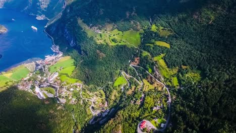geiranger fjord, beautiful nature norway.