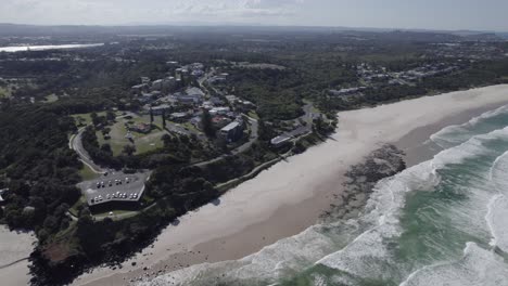 Luftpanorama-Von-Ballina-Head-Lookout-Und-Shelly-Beach-In-East-Ballina,-New-South-Wales,-Australien