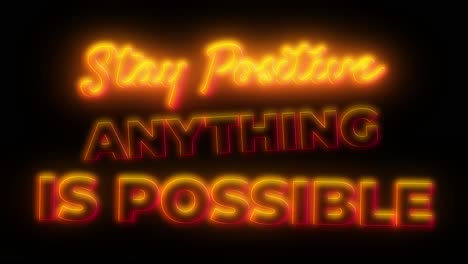 Bleiben-Sie-Positiv,-Alles-Ist-Möglich,-Motivierende-Text-Bounce-Animation