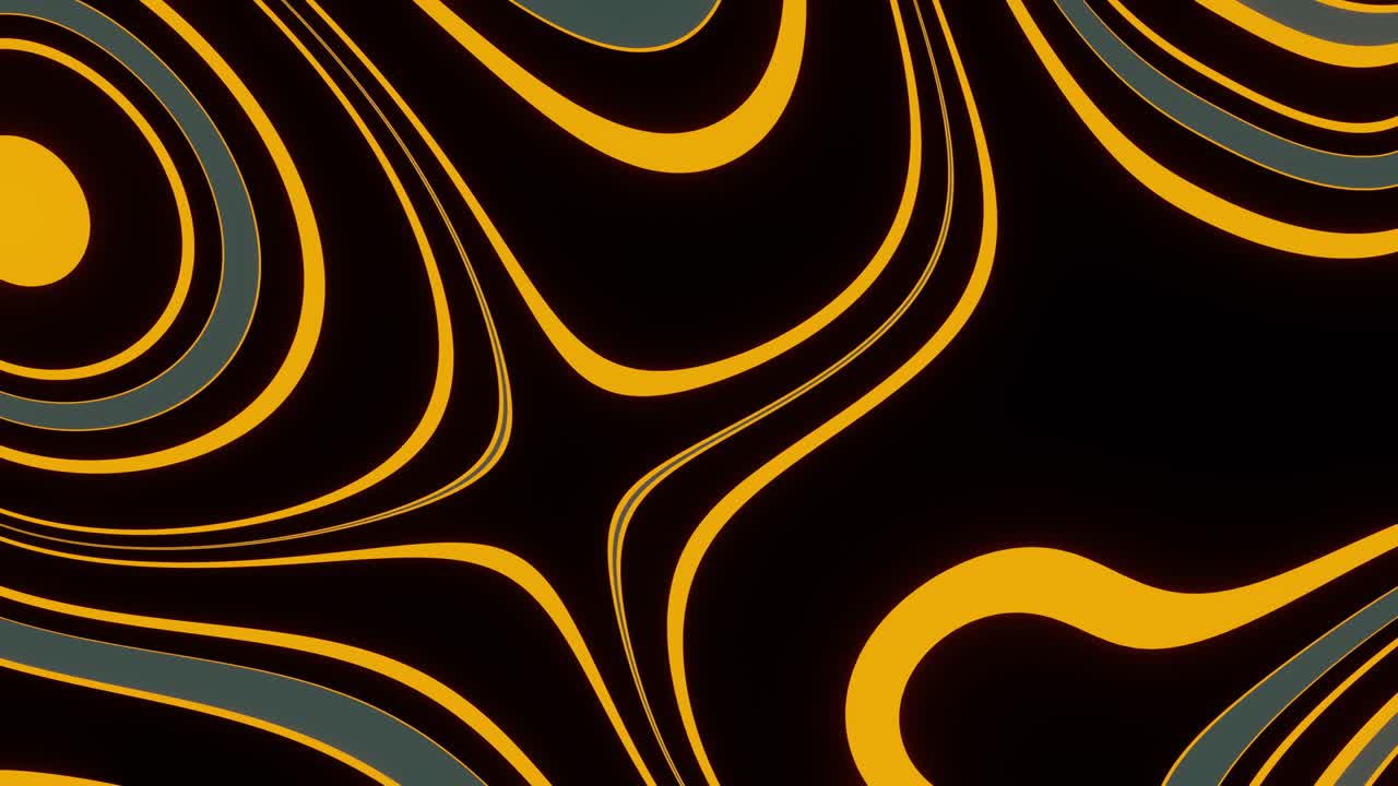 Smooth flow of bright oil colors: yellow, black, gray. Loop, VJ