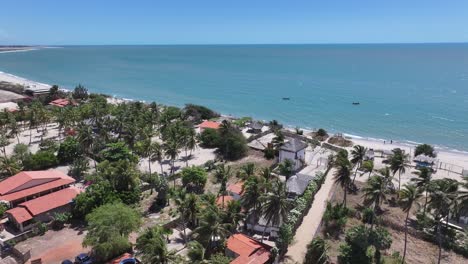 barra grande village at cajueiro da praia in piaui brazil. beach skyline. nature landscape. summer travel. barra grande village at cajueiro da praia in piaui brazil. tropical scenery